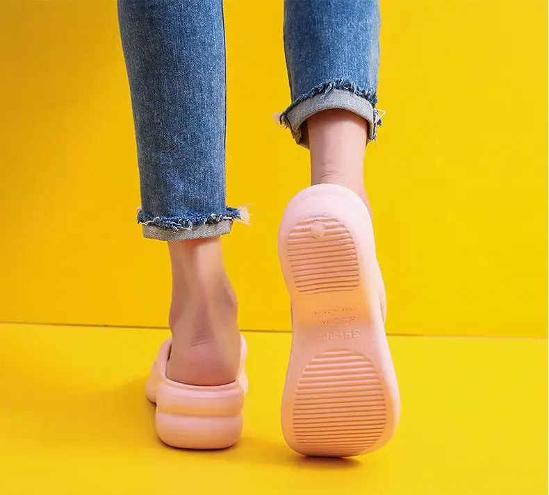 Thick Sole Wedges Flip Flops For Women 2025 Summer Clip  Platform Sandals Woman Non-slip Beach Slippers Girls Outdoor Slides