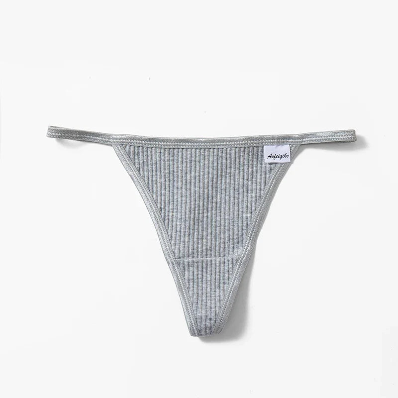 Sports Cotton Sexy Women's Panties Simple Thongs Lingerie Briefs Female Underwear G-Strings Hot T-Back Breathable Underpants