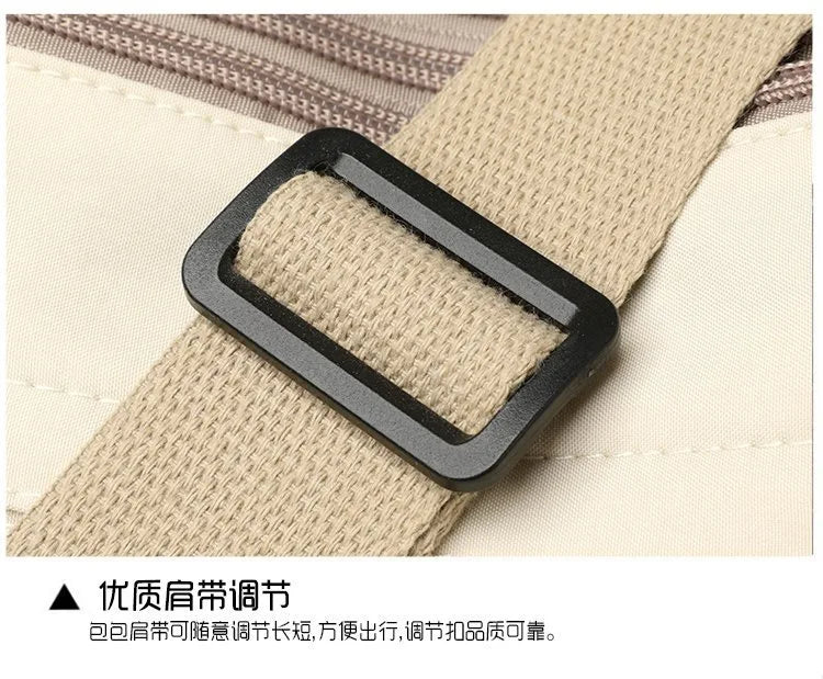 2026 New Women's Minimalist Solid Color Nylon Bag - Multi-functional, Casual, Waterproof & Portable Fashion Crossbody Bag
