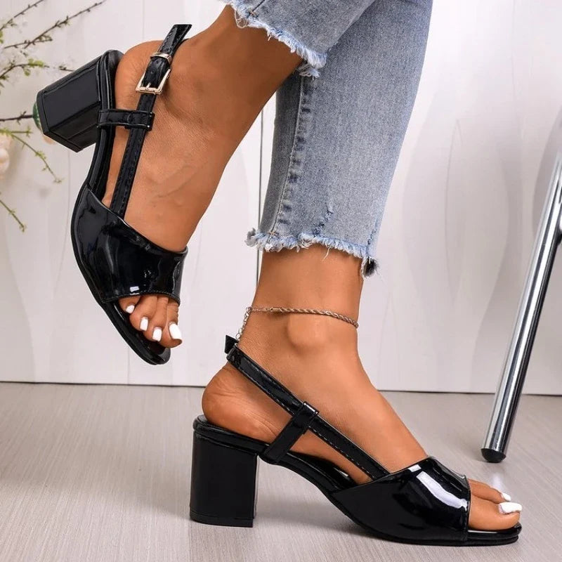 2026 Women Sandals Summer New Wedge Platform High Heels Round Toe Open Toe Fashion Shoes Versatile Platform  Sandals