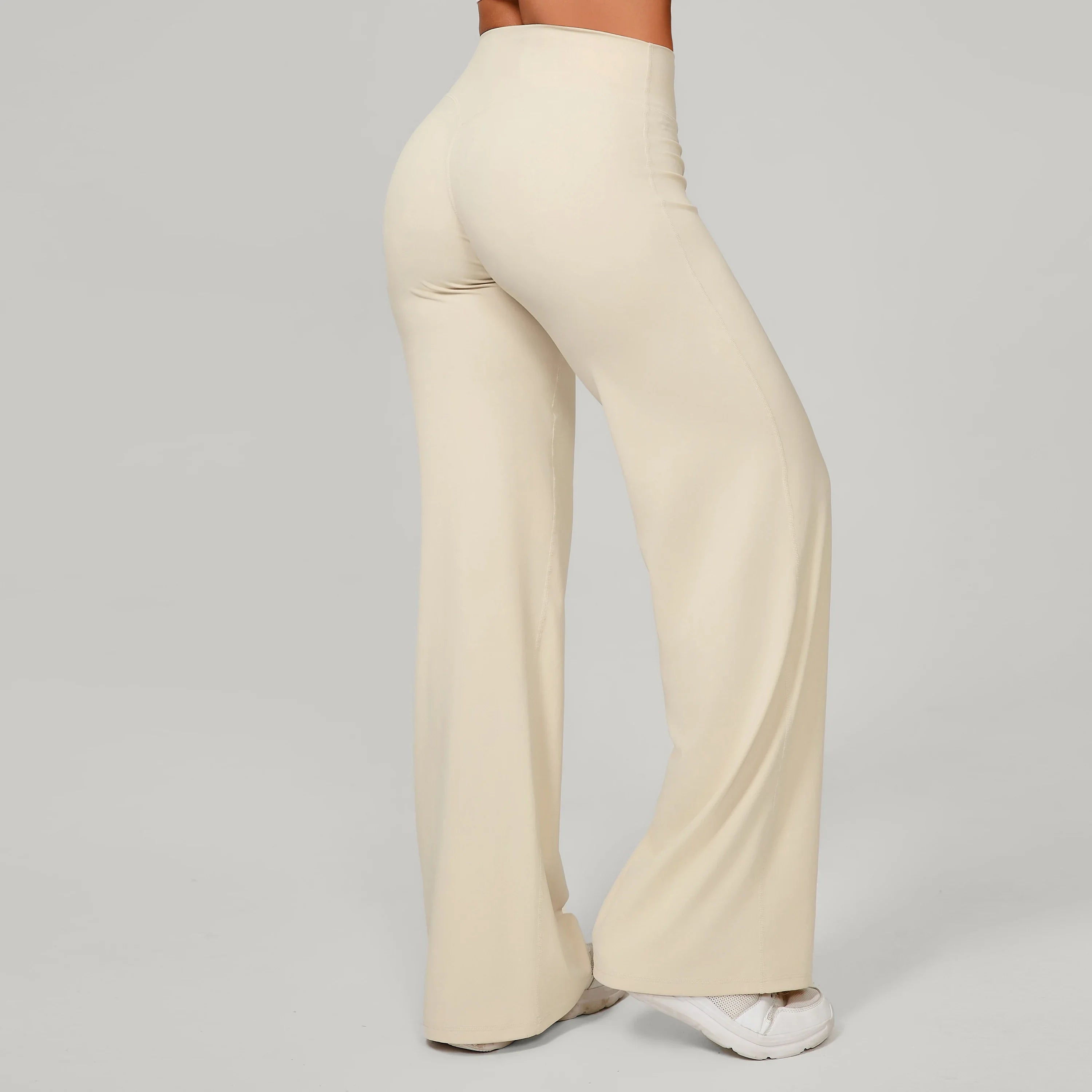 Women Straight Yoga Leg Bottoms Soft Stretchy Fabric Women's Yoga Pants GYM Sweat-Wicking Properties Running Sport Trousers
