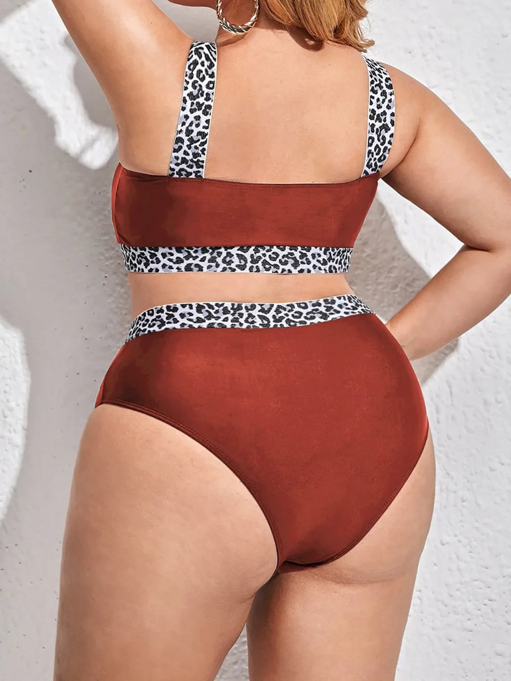 0XL - 4XL Splicing Bikini Large Size Swimwear Plus Size Women Swimsuit Female Two-pieces Bikini set Bather Bathing Suit K3785