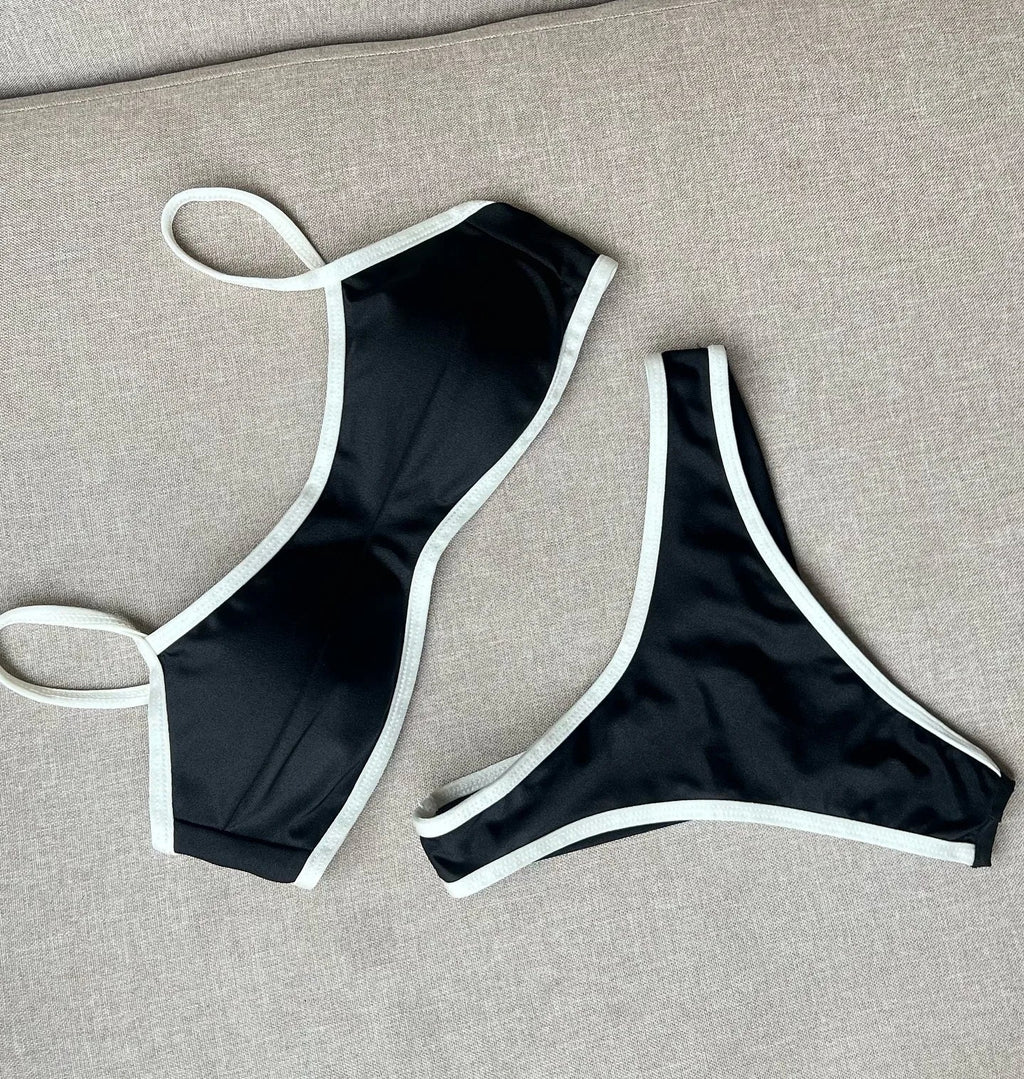 2026 Sexy Bikini Women Swimsuit Female Swimwear Bandeau Biquini Bathing Suit Shiny Swimming Suits Halter Bodysuit Beachwear