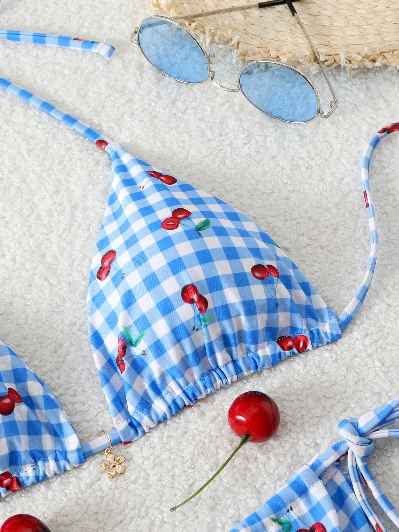 Triangle Halter Thong Bikinis 2026 Women Sexy Printed Swimsuit Floral String Swimwear Female Bathers Bathing Swimming Swim Suit