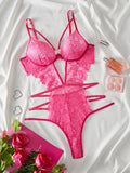 Women's Seductive Erotic Sexy Lace With Ornament Sexy Bodysuit Babydoll Lingerie Teddy Hot Underwear Romantic Nights Clothing