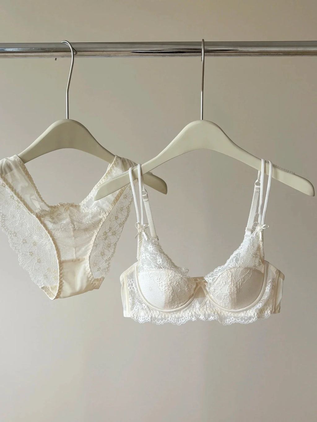 French Inspired Minimiser Bra Women Sexy Lingerie Set Large Chest Support Thin Comfort Half Cup Soft Underwire Anti Sagging
