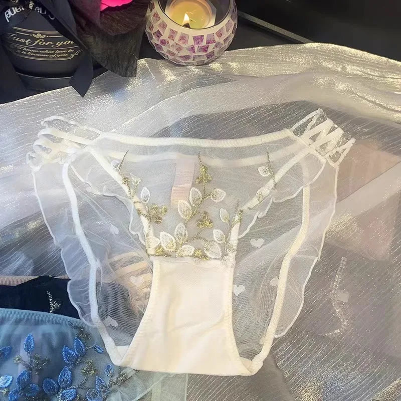 Women's low-waist underwear transparent breathable quick-drying girl's briefs