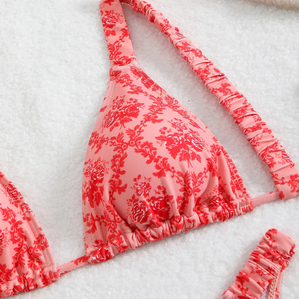 2026 Triangle Strappy Bikini Women Sexy Swimwear Female Brazilian Swimsuit Bathers Bathing Swimming Swim Suit Beachwear Summer