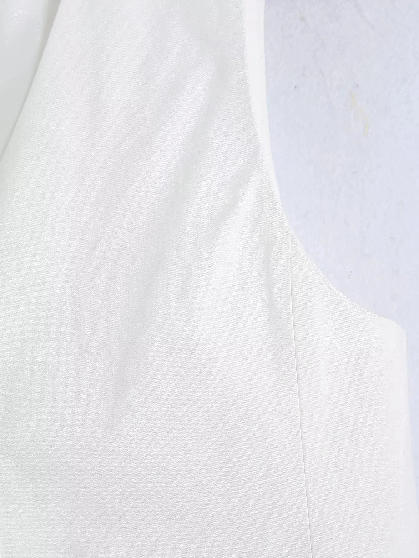 Foridol White Cotton Linen Long Pants Set Sleeveless Vest Pants Suit Office Lay Autumn Summer Wide Leg Casual Fashion Set Outfit