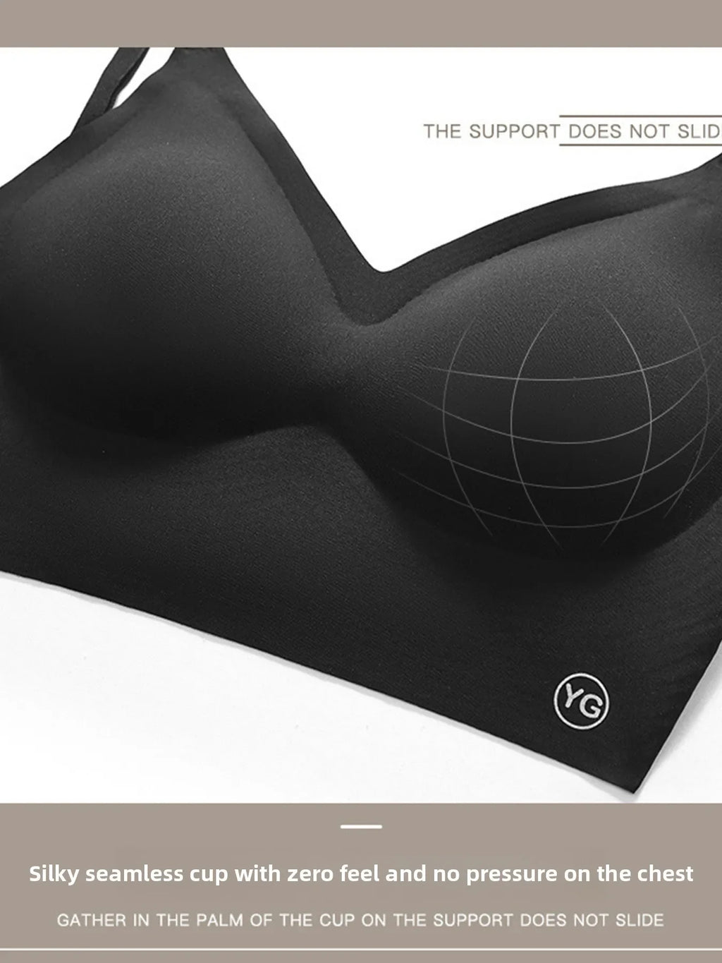 Women Sexy Lingerie Invisible Bra Deep U Plunge Bras Backless Top for Dresses, Transparent Strap Push Up Back Sling Underwear