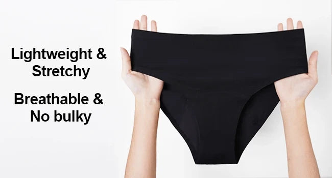 3pcs Period Panties - Seamless, Leakproof Underwear for Heavy Flow with Elegant Wooden Gift Packaging, Great Gift for Women