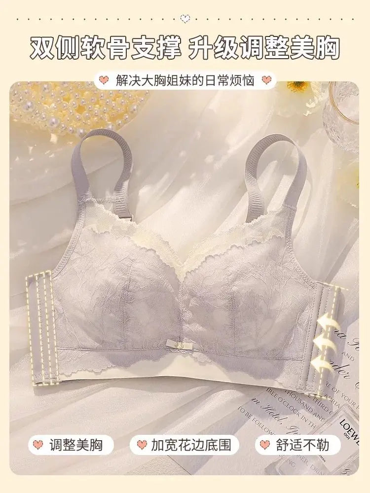 Soutien-gorge Minimisateur Grande Taille Sans Armatures, Pour Poitrine Abondante, Maintien et Redressement, Léger d’Été MOYISU