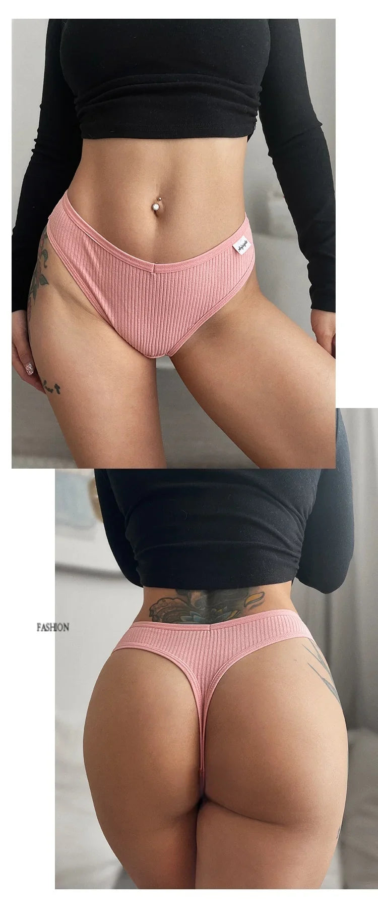 Cotton Sexy Girls Panties Simple Women Thongs Female Briefs Underwear Sports G-Strings Hot T-Back Breathable Underpants Lingerie