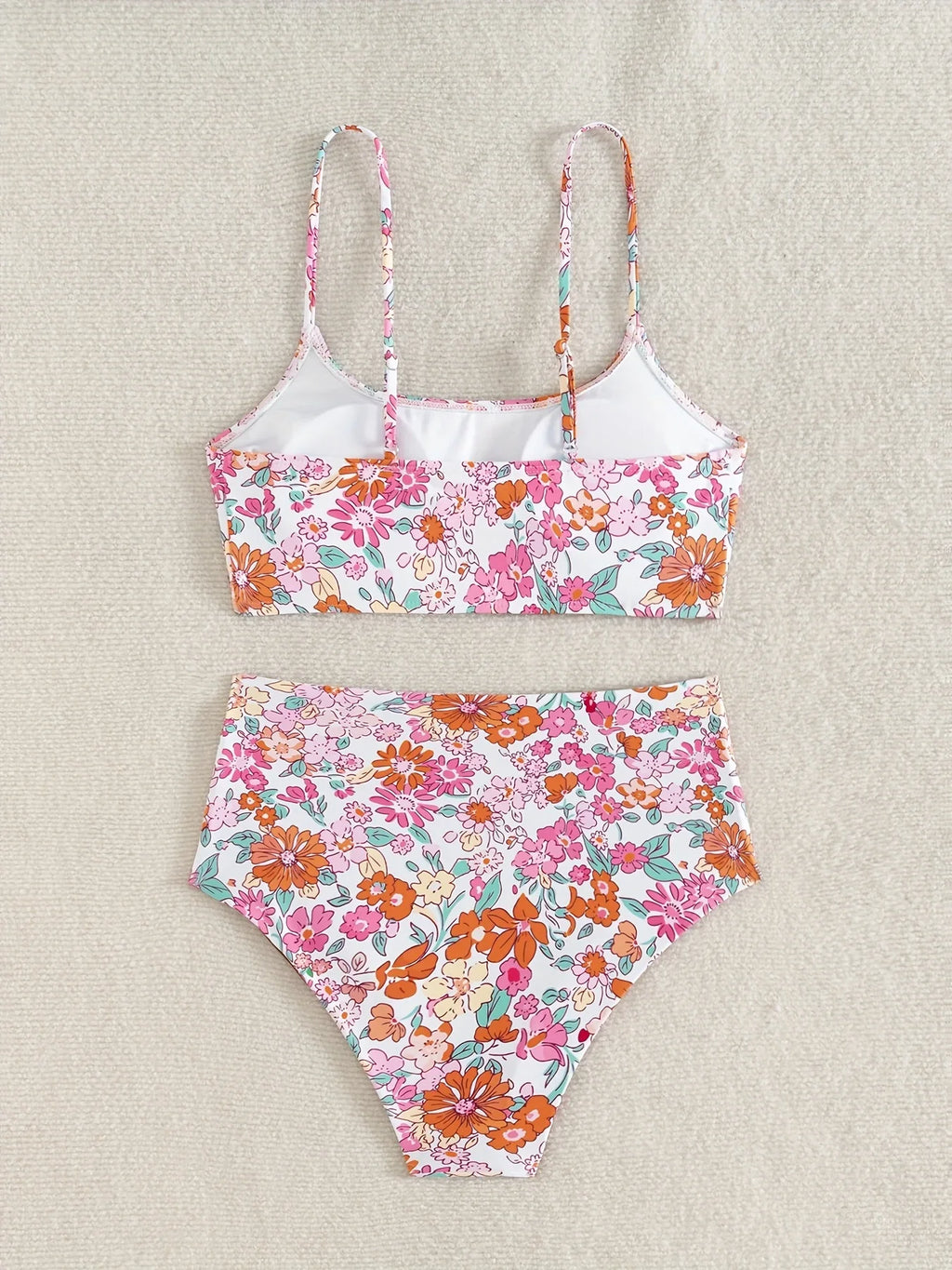 ZTVitality Sexy Floral Print Female Swimsuit Women Bikini 2025 Swimwear High Waist Bikinis Two Pieces Summer Beachwear Biquini