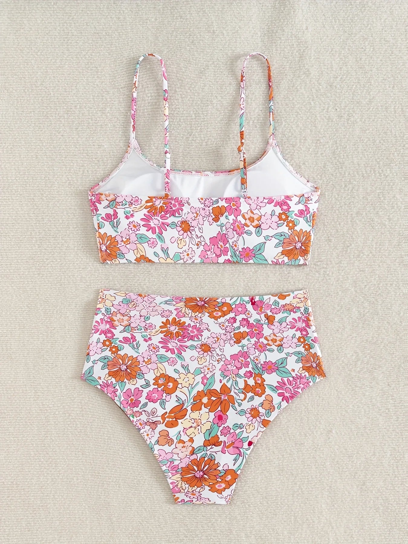 ZTVitality Sexy Floral Print Female Swimsuit Women Bikini 2025 Swimwear High Waist Bikinis Two Pieces Summer Beachwear Biquini
