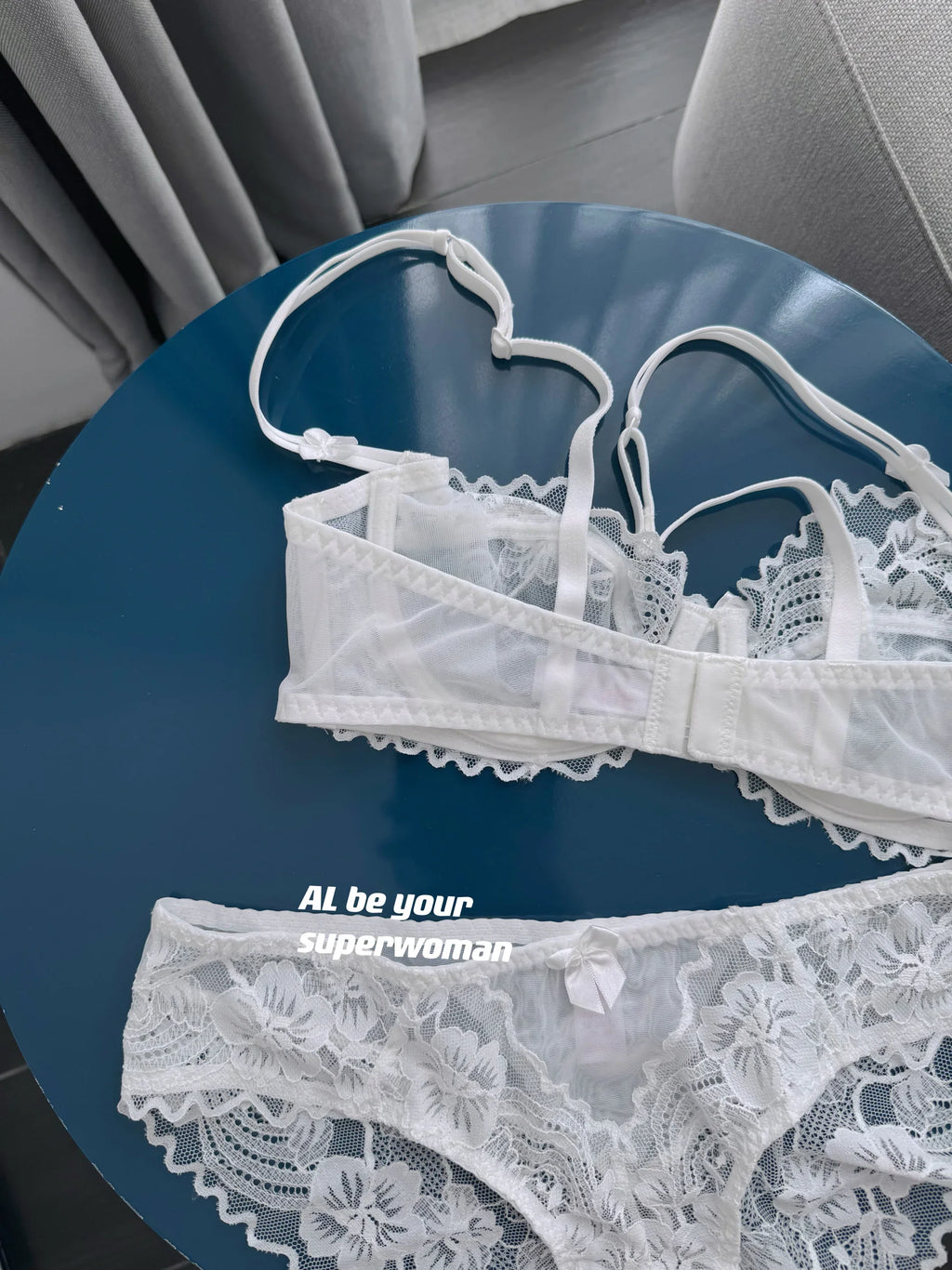 Sophisticated French Lace Bra, Unlined Minimizer Bra for Large Bust, Ultra Thin Breathable & Supportive Sexy Lingerie Set MOYISU