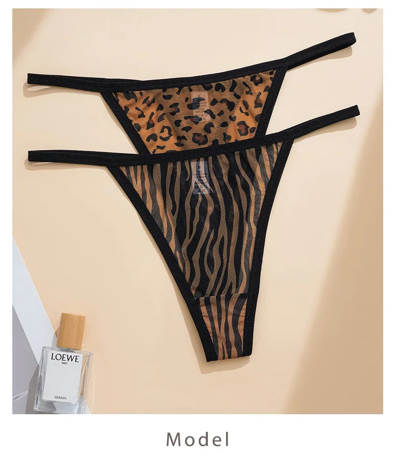 Leopard Sexy Seamless Thong Women Panties G String Underwear Girls Intimates Fashion Ladies Briefs Yoga Lingerie Size S-XL
