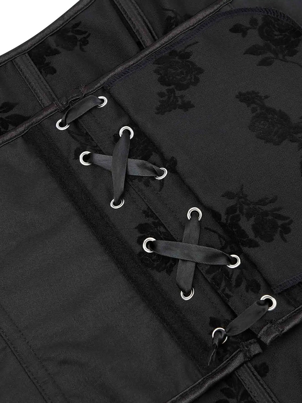 New black tube top hanging neck adjustable corset chest support gathered abdomen waist elastic palace corset.