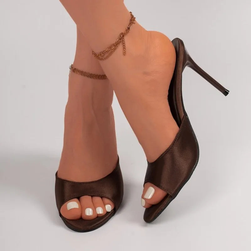 2026  Women's Sandals Fashion Open Toe Comfortable Slides Dress Shoes High Heels Slippers