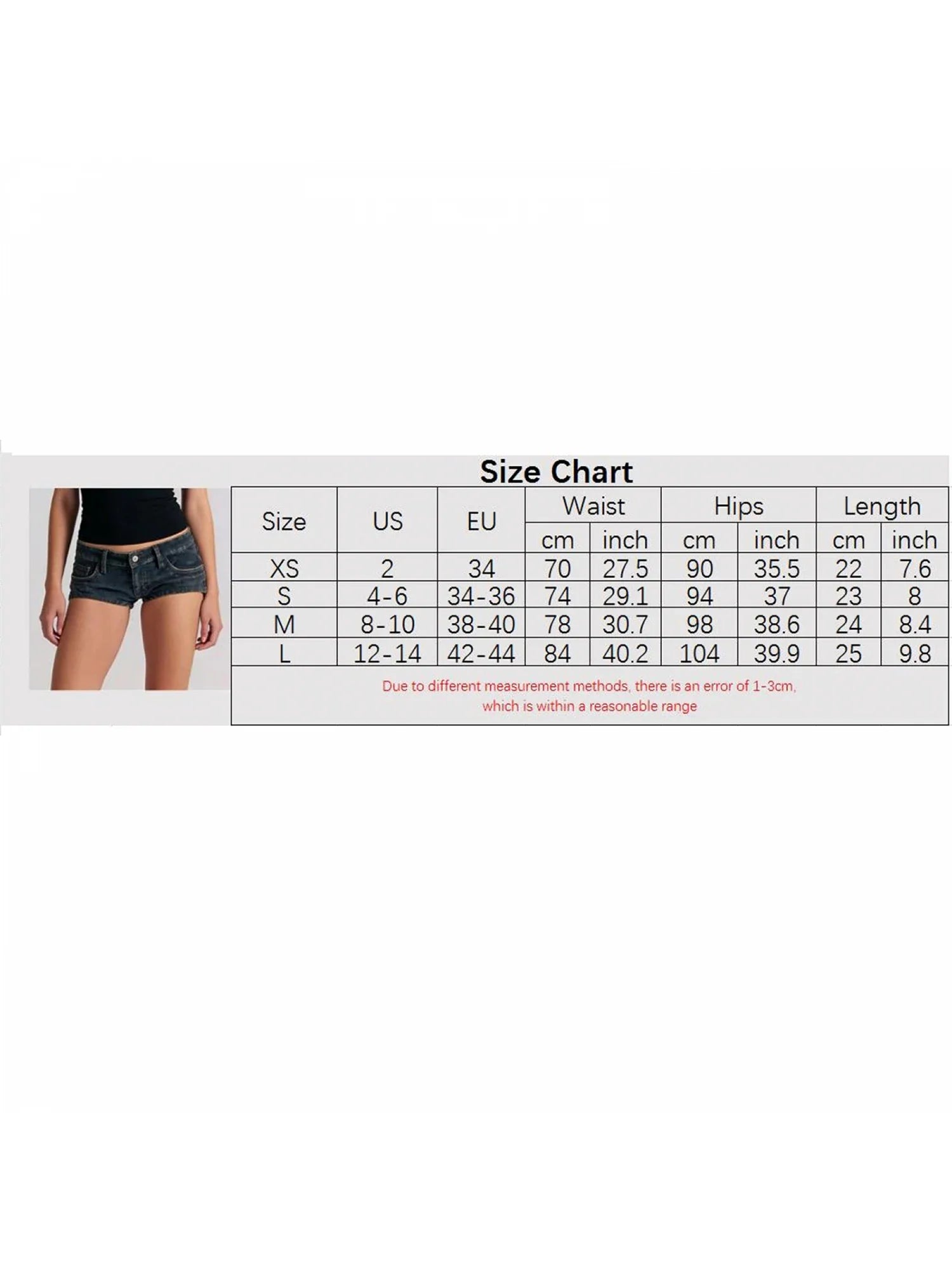 Women’s Summer Denim Shorts Low Waist Slim Fit Skinny Mini Shorts Streetwear Casual Club Daily Hot Sexy Jean Shorts