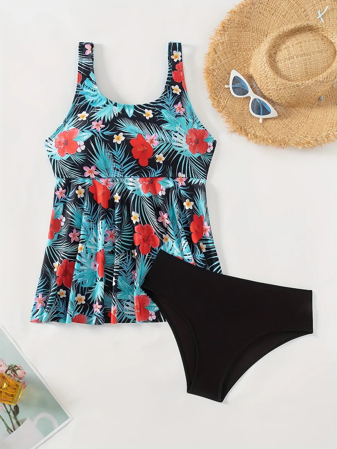ZTVitality Print Tankini Set Swimsuit Women's 2025 New Arrival Padded Bra Push Up Beachwear Swimwear Summer Bathing Suit Biquini