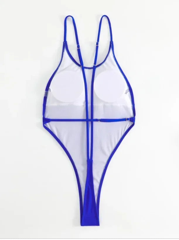 Extreme Mini Micro String Cross Backless Women Monokini Swimwear One Piece Swimsuit Female High Cut Bathing Suit Swim Beachwear