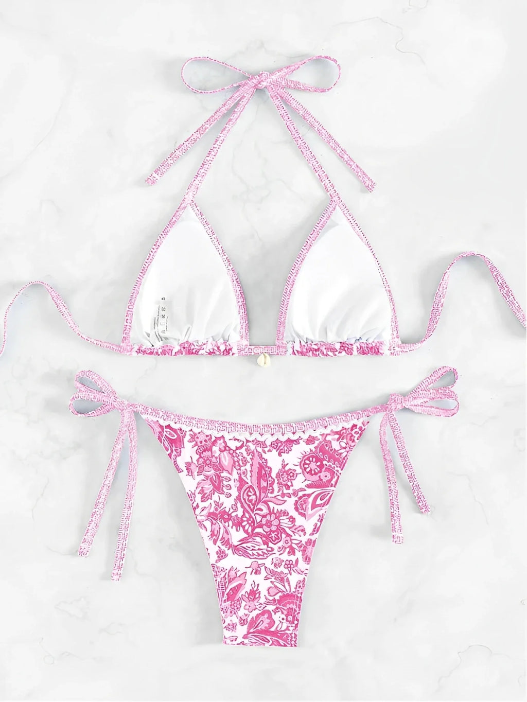 2026 Halter String Triangle Two Piece Bikini Women Swimwear Female Swimsuit Bathers Bathing Swimming Suit Beachwear Summer