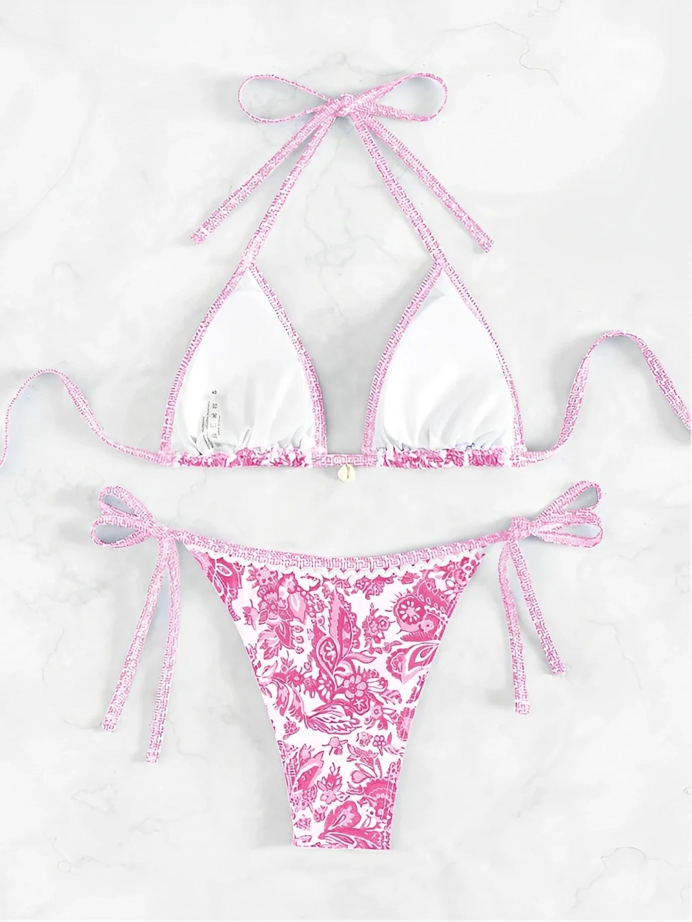 2026 Halter String Triangle Two Piece Bikini Women Swimwear Female Swimsuit Bathers Bathing Swimming Suit Beachwear Summer