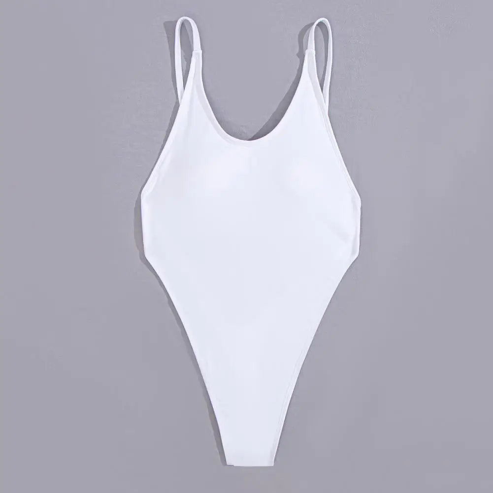 One-piece Bikini Women Sexy Monokini Sleeveless V-Neck Swimsuit Backless Design Figure-Enhancing Fit