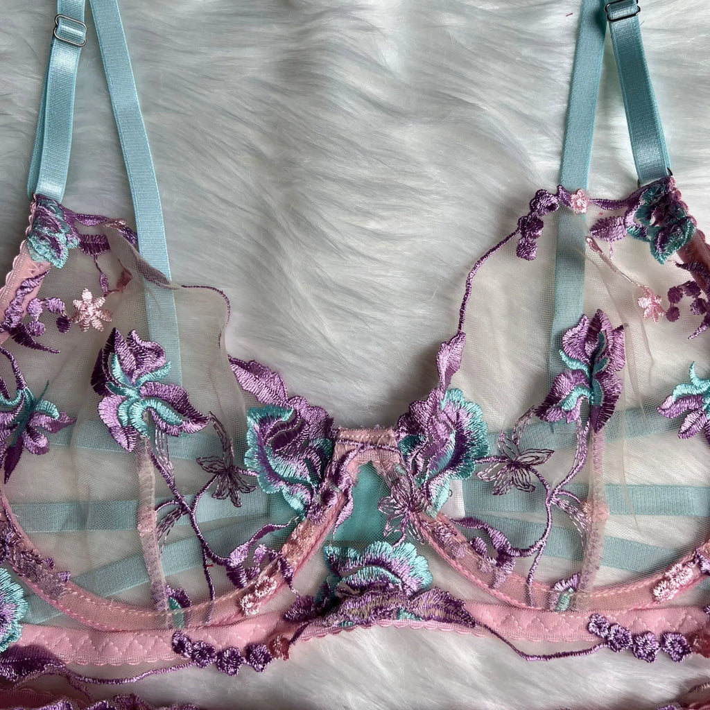 Women's Clothing Sets Erotic Woman Sexy Lingerie Sexy Women Underwear Set See-through Lingrie Femme Bra and Thongs to Set Bras