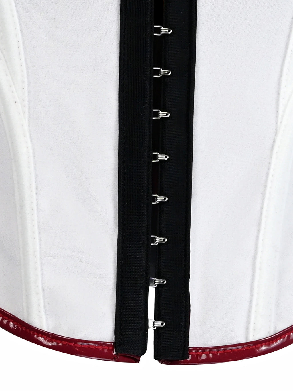 Glossy Patent Leather Bustier with Adjustable Straps & Hook Front Closure, Vintage Steampunk Shapewear for Waist Training
