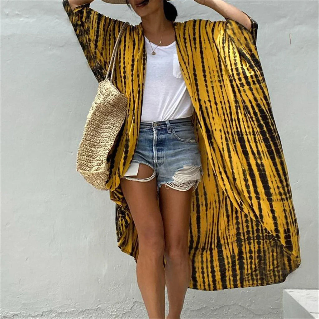 17 Colors Leopard Printed Colorful With Belt Tunic Cover-ups Beach Dress Beach Wear Beachwear Female Women Beach Cover Up V4510L