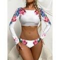 2025 Sexy Long Sleeve Bikinis Women Swimsuit Leopard Print Bathing Suits Beachwear Brazilian Bikini Set Biquini Female Bodysuit