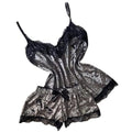 Summer Velvet Pyjamas Set for Women Sleepwear Sleeveless Straps Nightwear Lace Trim Cami Top and Shorts Sets Sexy Lingerie