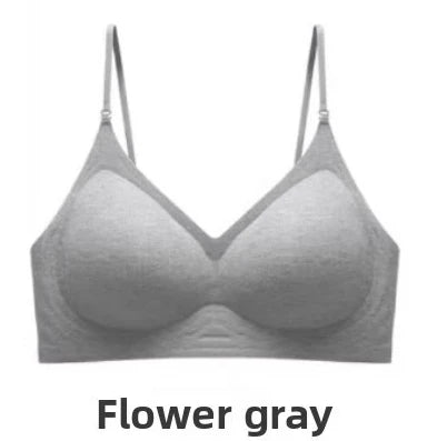 Japan Style Seamless V-Neck Halter Bra Small Bust Petite Straps Open Back Sexy Underwear Women One Piece Comfort Fit Daily Wear