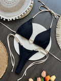 Heart-shaped Halter Micro Thong Bikini Female Swimsuit Women Swimwear Two-pieces Bikini Set Brazilian Bather Bathing Suit Swim