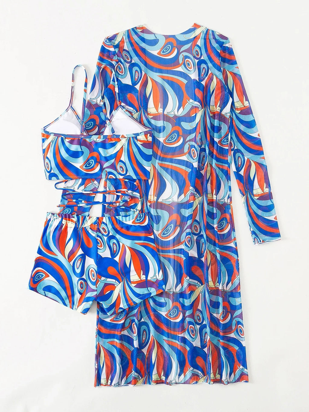 Sexy Print Bikini 2026 Women High Waist Swimsuit Cover Up Swimwear Female Lady Bathing Suit Swimming Summer Beachwear
