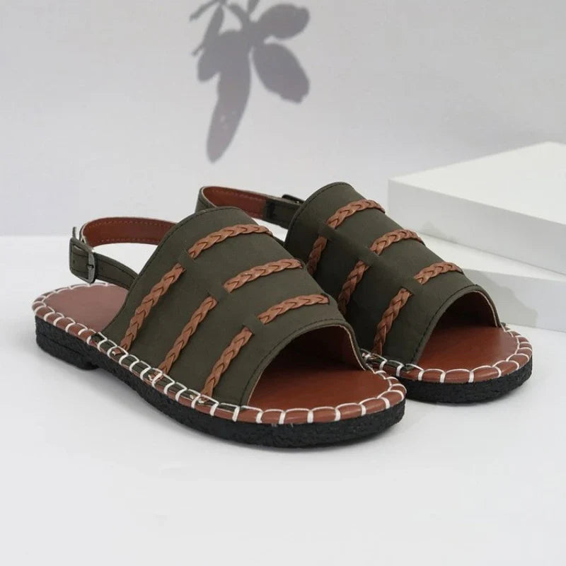 2026 summer new Roman bottom soft sole comfortable not wear feet casual versatile flat sandals female
