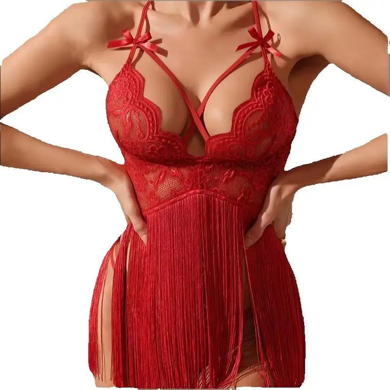 Hot Nightie For Ladies See Through Sleepwear Sexy Pajamas Floral Mesh Nightgowns Outfit Sexy Lace Night Dress Lingerie