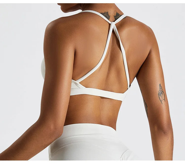 Summer Sexy Scrunch Sports Bra Gym Top Women Running Back Cross Top Sportswear Workout Underwear Fitness Workout Yoga Clothing
