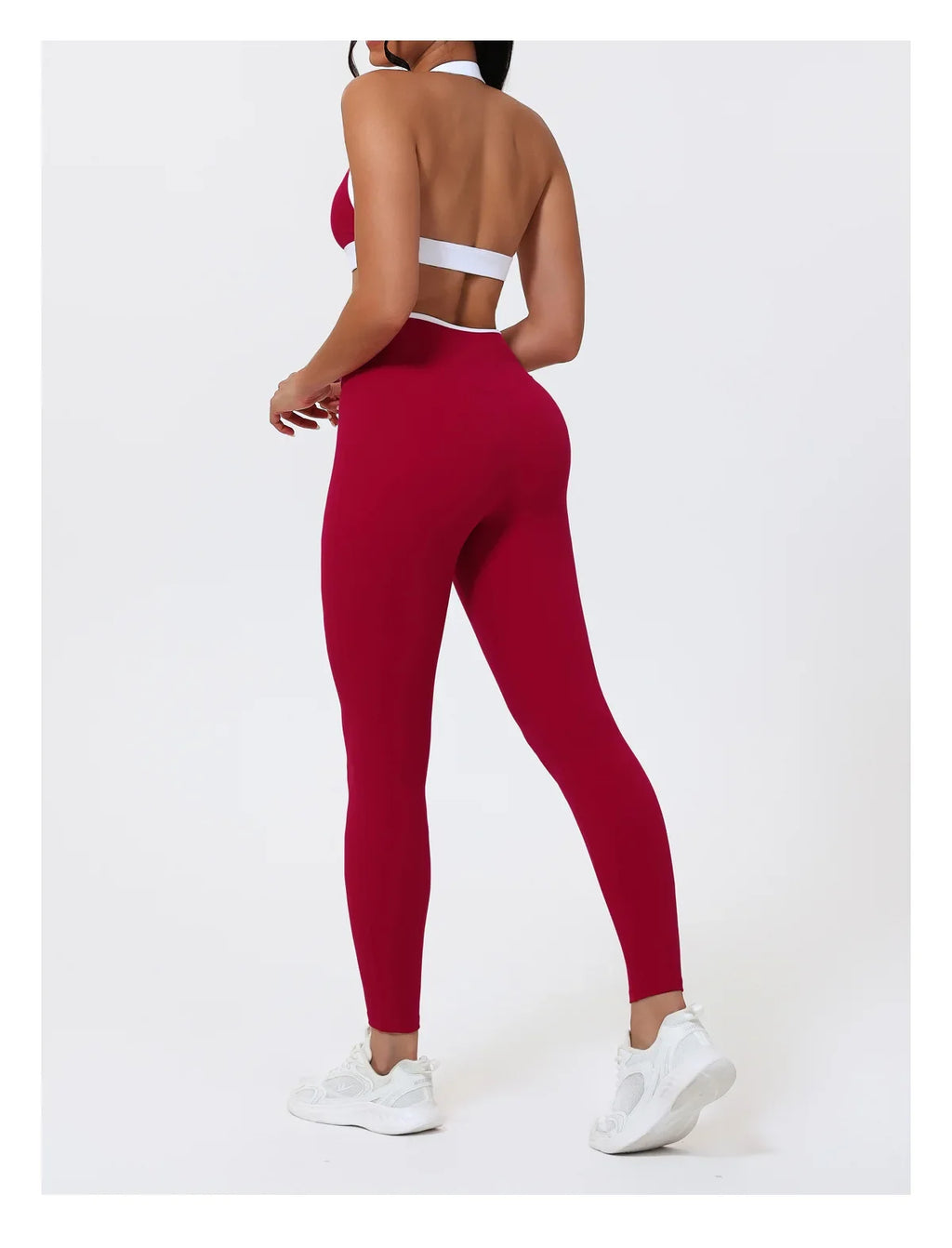 Women Halter Sports Bra Push Up Strappy Sexy Open Back Gym Crop Top Padded Women's Underwear Fitness Workout Yoga Tank Tops