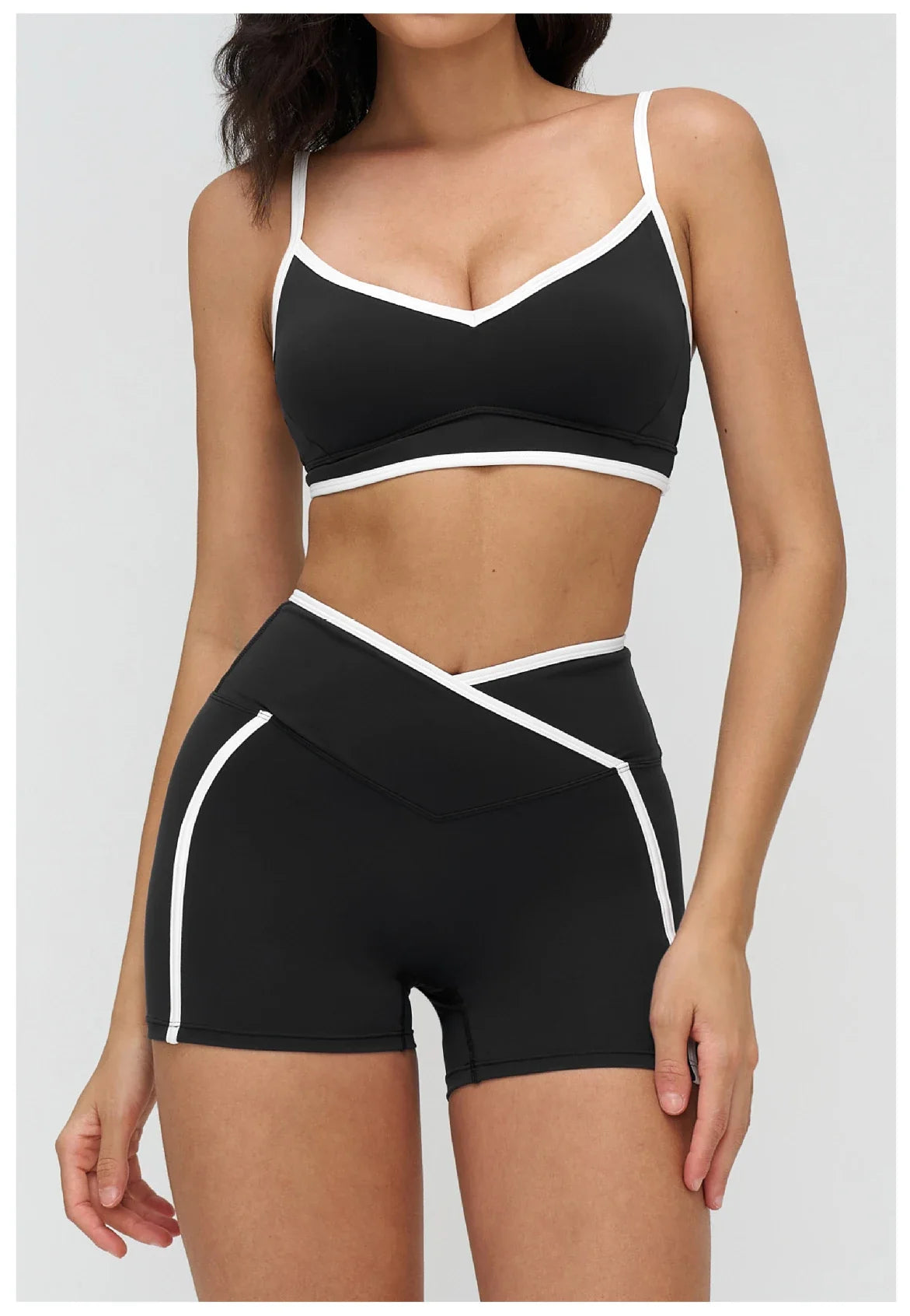 Women Bra Shockproof Gym Top Women Underwear Thin Strap Halter Sports Bras Scrunch Push-up Workout Yoga Tank Tops Women's Clothe