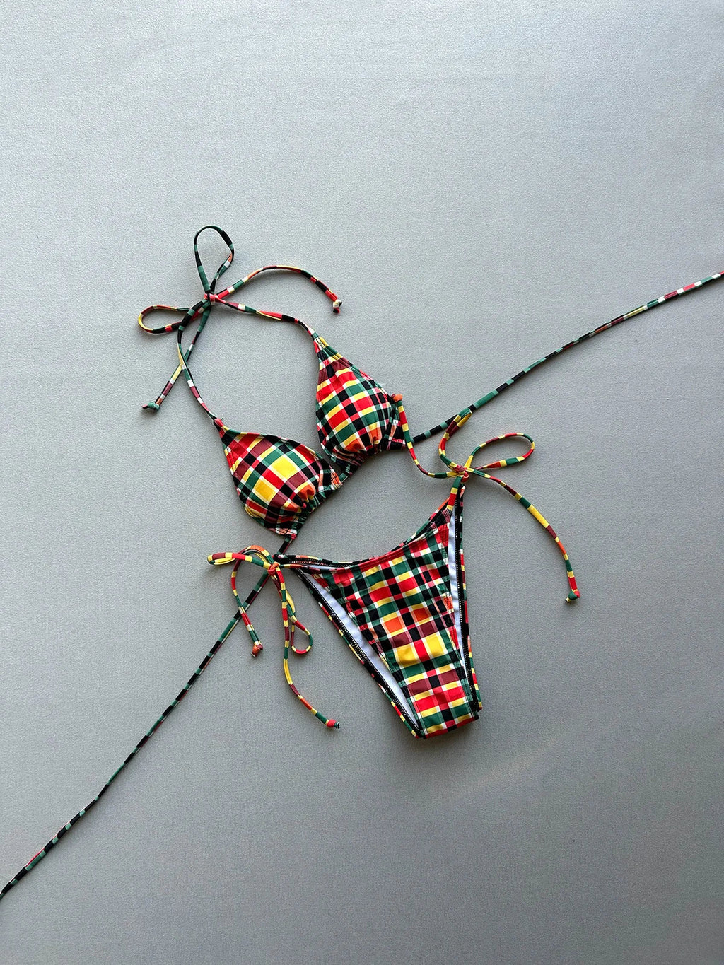 Micro Bikinis 2026 Sexy Women Swimsuit Swimwear Female Bikini Set Plaid Brazilian Biquini Bathing Suit Swimming Suit Beachwear
