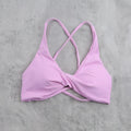 DIAS FIT JOY Women's  Workout Sports Bras Beauty back Cross Padded Low Impact Fitness Bra Yoga Top Cycling Fitness