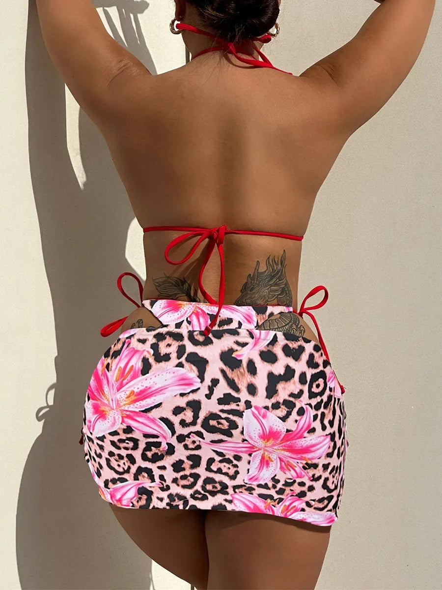 XS - L Two-side Wearable Reverside Bikini Women Swimwear Female Swimsuit Three-pieces Bikini Set Bathing Suit Swim Beachwear