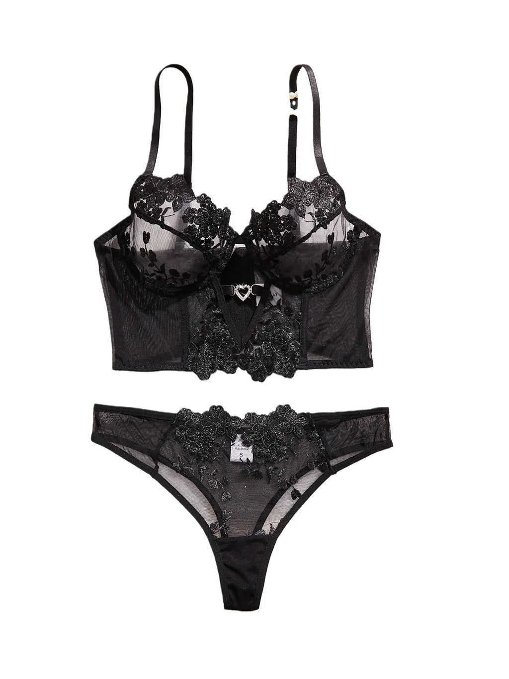 Sexy Large Size Lingerie Women Bra Set Girl Floral Lace Underwear Set Underwire Brassiere Push Up Outfit Delicate Bra Kit