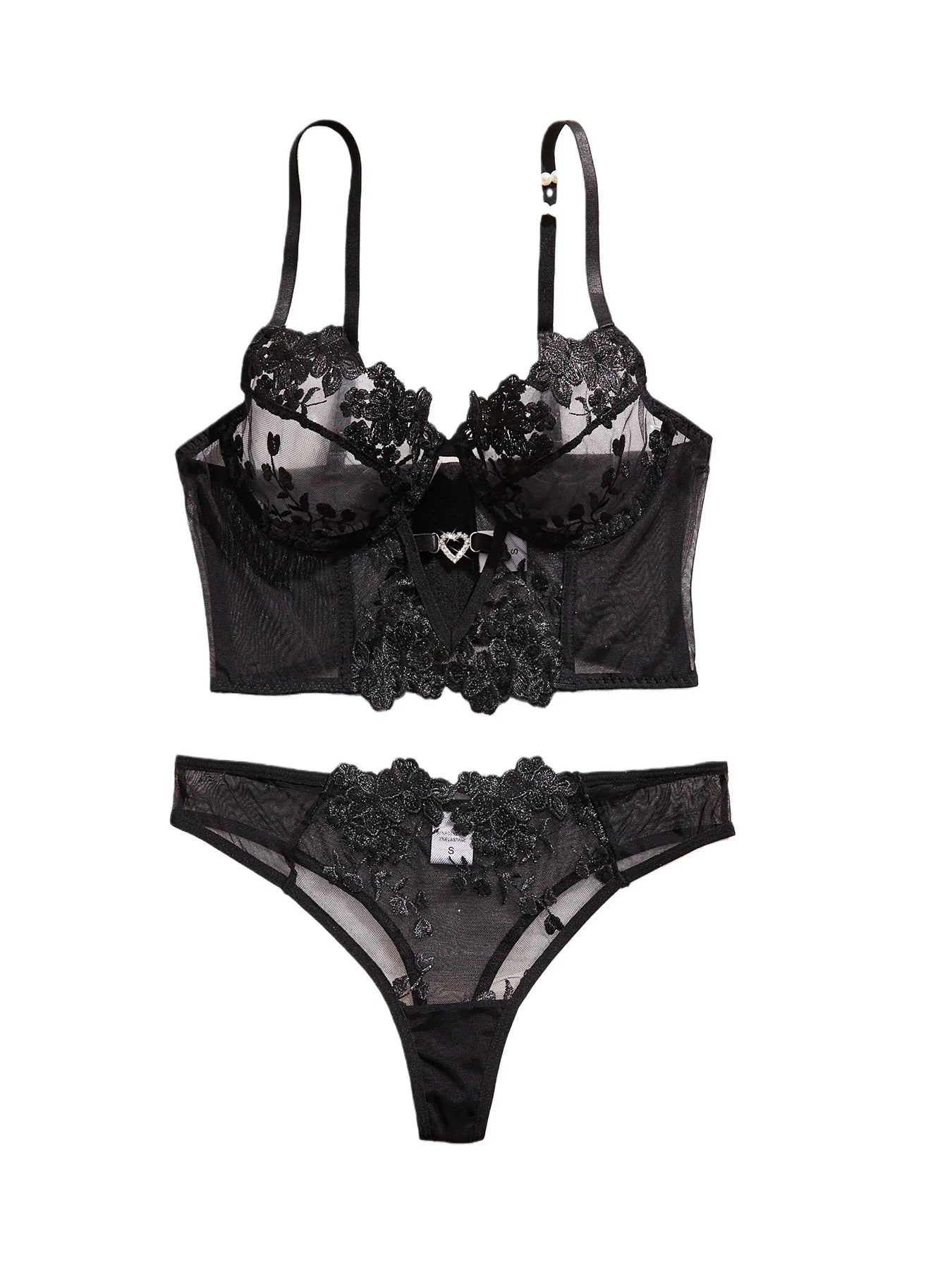 Sexy Large Size Lingerie Women Bra Set Girl Floral Lace Underwear Set Underwire Brassiere Push Up Outfit Delicate Bra Kit
