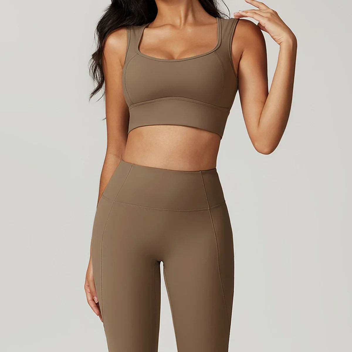 2 Pieces Yoga Suit Women Sexy Tight-Fitting Fitness Sports Set Gym Bra Elasticity High Waist Leggings Female Athletic Wear 8793