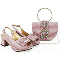 doershow Italian Shoe and Bag Set New 2024 Women Shoes and Bag Set In Italy YELLOW Italian Shoes with Matching Bag Hgv1-2