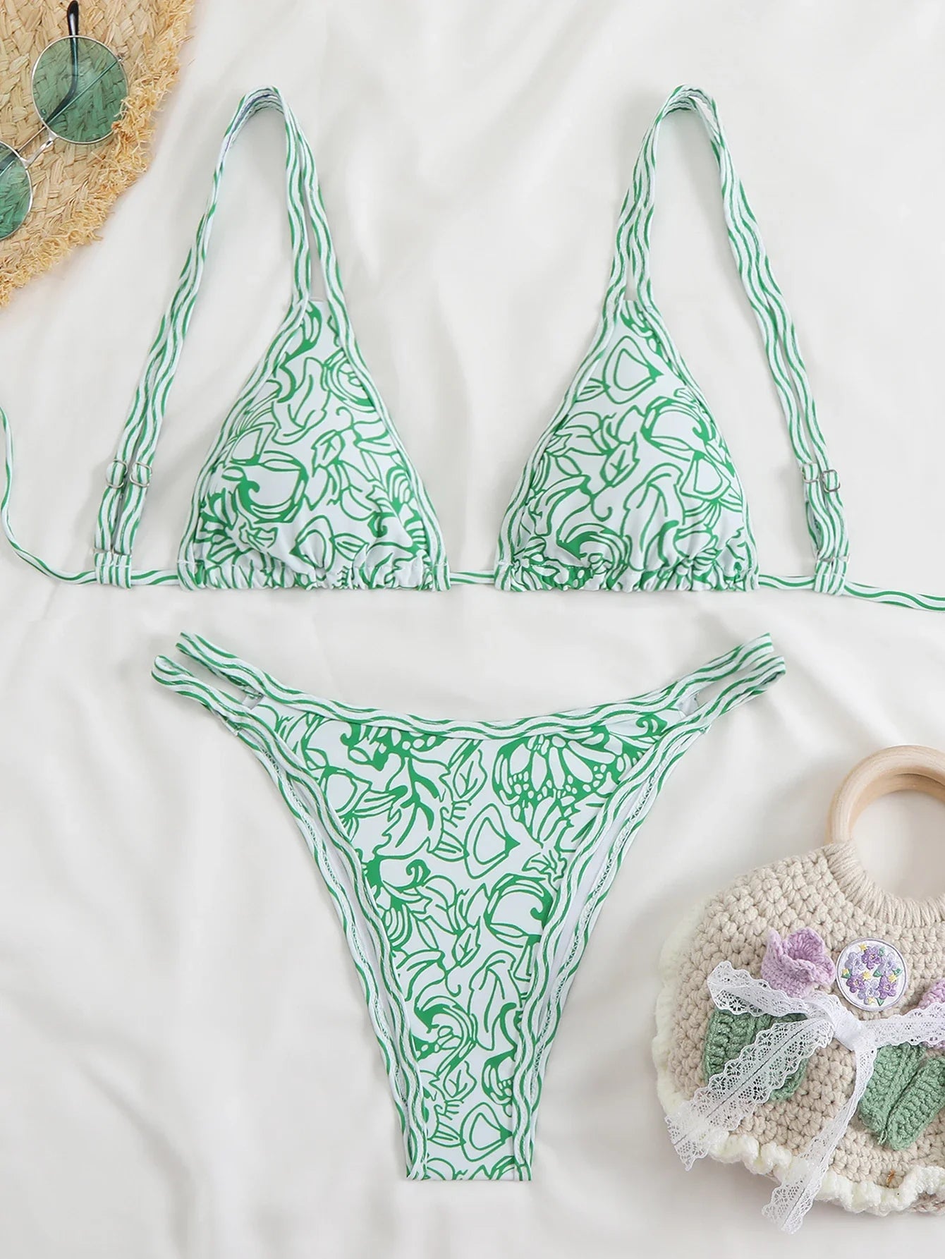 2026 Triangle Strappy Bikini Women Sexy Swimwear Female Brazilian Swimsuit Bathers Bathing Swimming Swim Suit Beachwear Summer